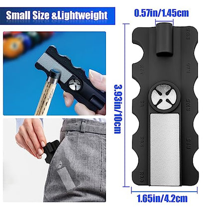 5 in 1 of Pool Cue Tip Shaper, Cue Tip Shaper, Pool Cue Accessories for Rapid Repair Cue Tip