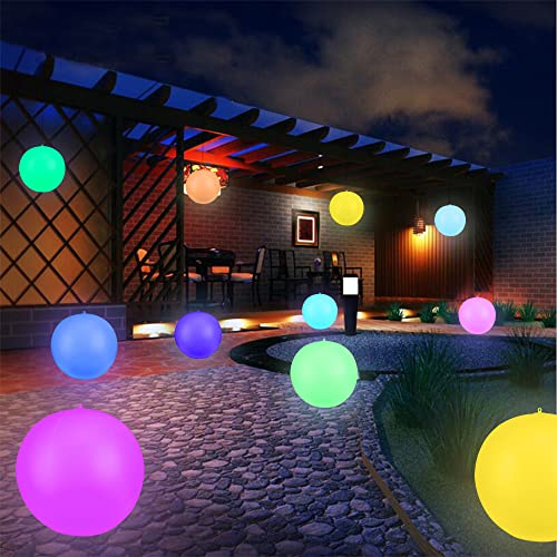 Floating Pool Lights Solar Powered,Blibly 14 inch Pool Lights that Float, Inflatable Waterproof Led Balls, Solar Floating Light for Outdoor Swimming Pond Garden Lawn Party Decor (4 Pack) - size: 4Pack