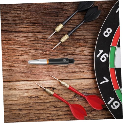 BESTonZON 6 Pcs Aluminum Dart Shafts, Rotating Stems for Steel Tip and Soft Darts, Replacement Flight Accessories Set with Standard 2BA Thread