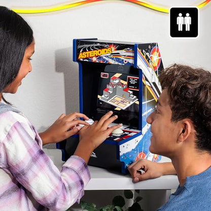 Arcade Classics - Atari Asteroids Counter Series Game Machine, 5 Games, 8" Liquid Crystal Screen - Mini Cabinet, Portable Gaming, Retro, Countertop Console, Basement Decoration, Man Cave - style: Asteroids Counter Series