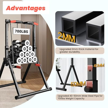 DOBESTS Power Tower Pull Up Bar Free Standing, Foldable Pull Up Station - color: Black Style 1 - Multifunction Bar