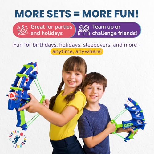 Crossbow & Ball Target Game - Fun Kids Dart Board for Indoor Play Includes 6 Hook & Loop Sticky Balls and Monkey Target for Boys and Girls 6-12 - Sticky Ball Dartboard - Dart Game