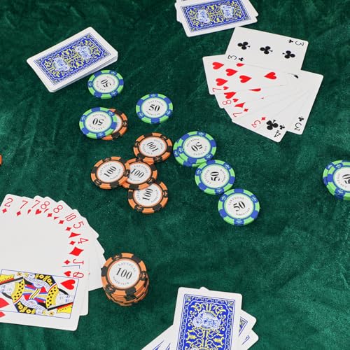SmoothNovelty 49" Green Velvet Poker Table Cover for Mahjong, Card Games, Noise Reducing, Slip Prevention, Smooth Fabric Round Table Tablecloth for Board and Dice Games