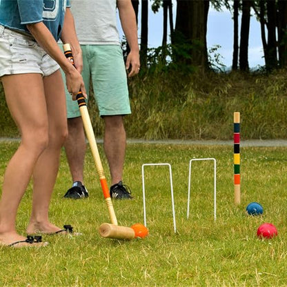 Baden 6-Player Champions Croquet Set with Soft Grip Handles Medium - style: Champions Series