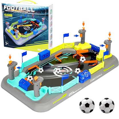 Mini Soccer Board Game for Kids: Foosball Table Game for Boys Age 6 7 8-12 | Family Fun Ages 3-12 Kids Adults - 60-Second No-Tool Setup - Pinball Machine Soccer Toy Birthday Gift for Indoor Outdoor Play