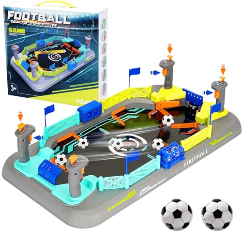 Mini Soccer Board Game for Kids: Foosball Table Game for Boys Age 6 7 8-12 | Family Fun Ages 3-12 Kids Adults - 60-Second No-Tool Setup - Pinball Machine Soccer Toy Birthday Gift for Indoor Outdoor Play