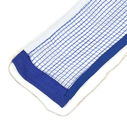 Ruilogod Table Tennis Blue Nylon Sports Replacement Mesh Net w Pull String