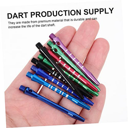 GANAZONO 1set Aluminum Alloy Dart Shafts Metal Dart Stems Portable and Lightweight for Indoor and Outdoor Use Includes