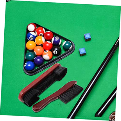 2pcs Billiard Table Broom Billiard Table Pool Table Clean Brush Pool Table Brush Set Multifunctional Cleaning Brush Felt Kit Wood Cleaner Billiards Pool Table Clean Brush