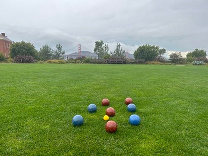 BuyBocceBalls Listing - Made in USA, Premium Quality Official Tournament Bocce Set - 110mm Blue and Dark Red Balls Nylon Bag; Regulation Size Balls 998 Grams (2 lbs. 3.2 oz.)