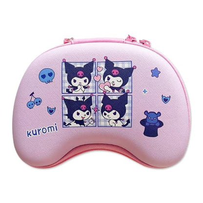 PERFECTSIGHT Carrying Travel Storage Case Compatible with Switch Pro Controller, PS5/ PS4 Controller, Xbox Controller, Portable Compact Hard Shell Protective Cover Bag,Kk - color: Pink