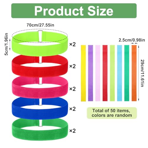 10 Pcs Catch Tail Belt Game Set with 50 Colorful Tails - Ultimate Field Day Game Equipment for Outdoor Parties, Family Gatherings (5 Vibrant Colors)