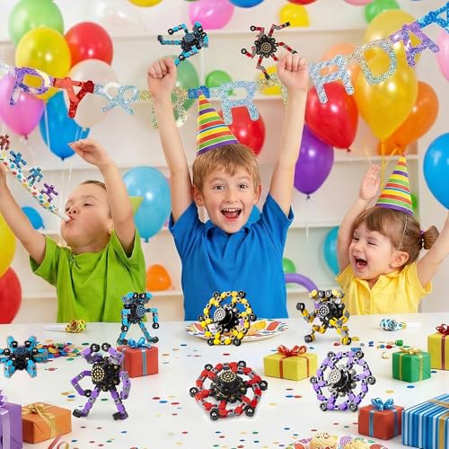 Gokeey 32 Pcs Party Favors for Kids 8-12, Treasure Box Toys for Classroom Prizes, Transformable Fidget Spinners Bulk, Goodie Bag Stuffers for Boys and Girls, Pinata Fillers, Sensory Toys - style: fidget toys 32pc