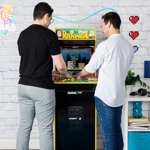 ARCADE1UP Rampage/Joust Deluxe Arcade Machine, Includes 14 Classic Midway Games with WiFi Leaderboards, Light-Up Marquee & Redesigned Cabinet - color: Rampage/Joust