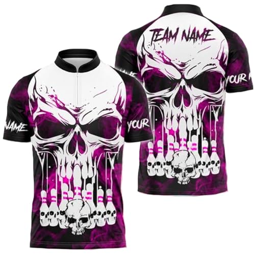 GABITA Personalized Bowling Jerseys for Men, Custom Bowling Shirts, Funny Bowling Shirts Gift for Bowler Team Player - color: A11