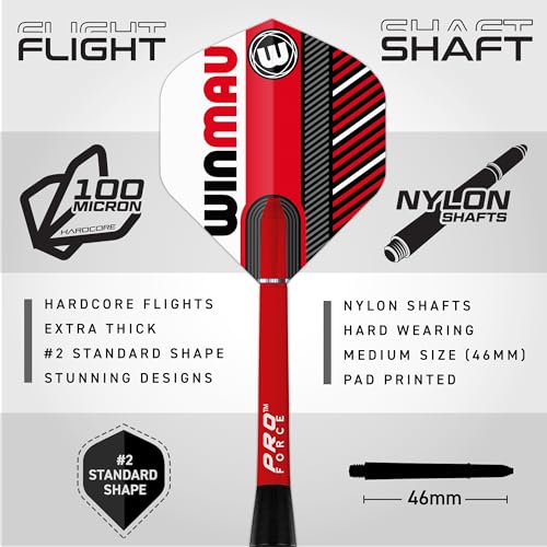 WINMAU Rookie Blue Softip (Plastic Tips) Brass Darts Set | Single or Multi Sets | Includes Flights and Shafts (Stems) | Exclusive Darts Booklet | Blue, Red and Green | - color: Blue, Red and Green