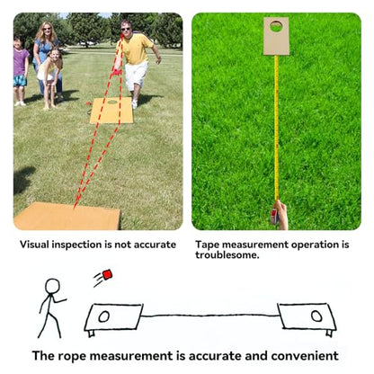 Cornhole Boards Distance Setup Tool, Cornhole Game Measuring Device | Place Your Cornhole Boards the Perfect 27FT Every Time!