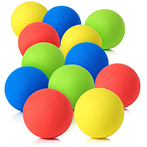 Pllieay 2.4 Inch Soft Foam Balls, Lightweight Mini Indoor Toys Play Balls for Safe Fun, Birthday Party for Boys and Girls - style: 12