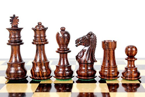 House of Chess - Galaxy Staunton Wooden Chess Set Pieces King Size 3" Triple Weighted