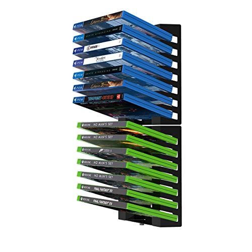 Monzlteck Video Game Case Storage Wall Mount | Metal