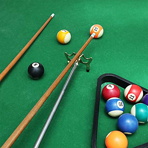 Skylety Pool Cue Snooker Stick Pool Table Accessories Retractable Billiards Cue Rest with Removable Brass Bridge Head - style: Low Bridge Head