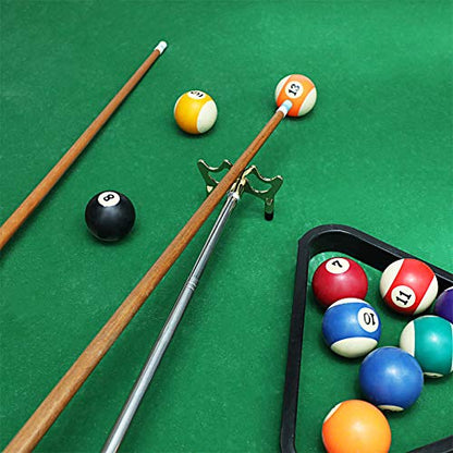 Skylety Pool Cue Snooker Stick Pool Table Accessories Retractable Billiards Cue Rest with Removable Brass Bridge Head - style: Low Bridge Head