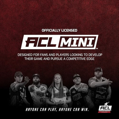 ACL® MINI 1x2 Cornhole Board - Proprietary 4-Step ACL® Top-Coat Finish - 15mm Grade A Baltic Birch Play Surface - Compact 24" x 12" Travel Size - Dual Speed ACL® MINI Bags Included