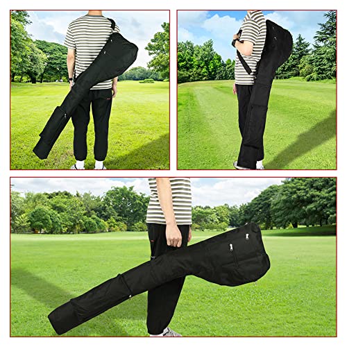 Number-one Golf Club Bag, Portable Foldable Golf Club Travel Bag for 8-10 Golf Clubs, Waterproof Mini Carry Golf Bags for Women, Men