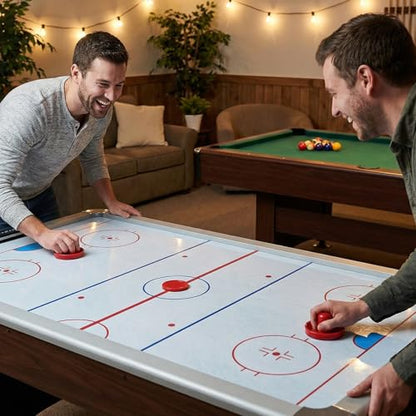 JJUNW 10PCS Mini Air Hockey Table Pucks, 2.5 in Air Hockey Puck Replacement, Durable Puck and Paddles Game Tables Accessories Compatible with Standard Pushers and Goals - color: red