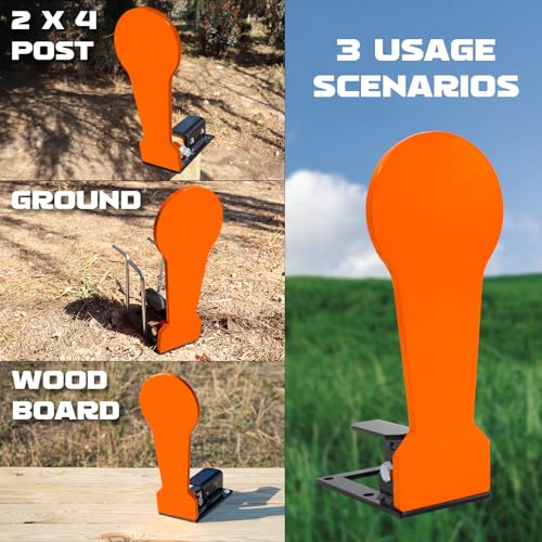 Highwild 3/8" AR500 Classic Popper Steel Shooting Target 12" Auto Reset Target for Shooting Range Outdoor - color: Auto Reset Target