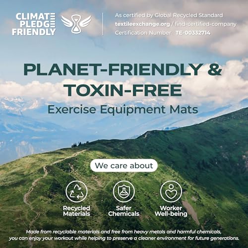 SUPERJARE 0.56'' Thick 24 Pcs 96 Sq Ft Rubber Top Exercise Equipment Mats, High Density EVA Foam Mats with Rubber Top, Interlocking Gym Flooring for Home Gym, Protective Workout Mat, Black/Grey - size: 24 Tiles (96 Sq Ft)