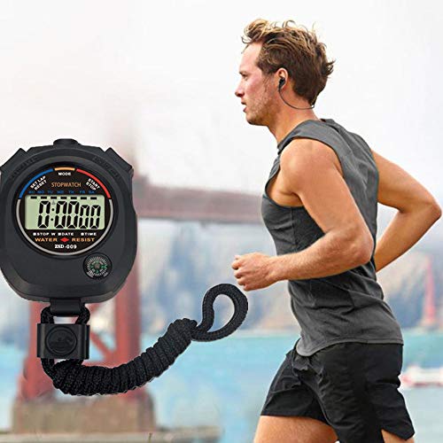 6 Pack Multi-Function Electronic Digital Sport Stopwatch Timer, Large Display with Date Time and Alarm Function,Suitable for Sports Coaches Fitness Coaches and Referees - style: 6pack