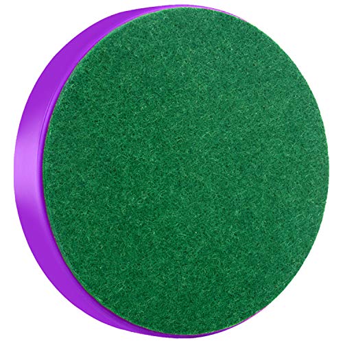 ONE250 Air Hockey Pushers and Red Air Hockey Pucks, Goal Handles Paddles Replacement Accessories for Game Tables (4 Striker, 4 Puck Pack) - color: Purple