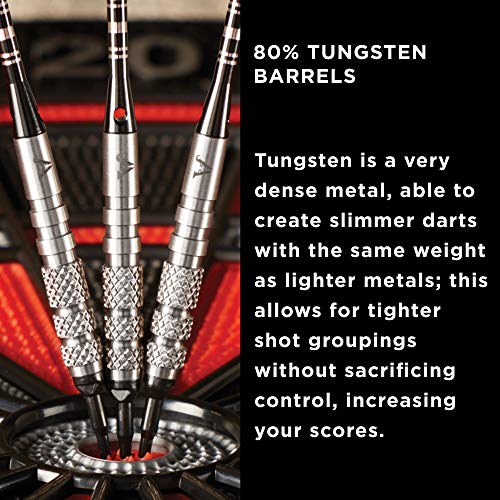 Viper Bully 80% Tungsten Soft Tip Dart Set with Case, 18 Grams - style: Medium Knurling