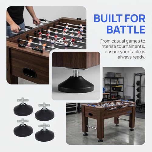 4 Pieces Pool Table Leg Levelers Table Leveling Feet Ping Pong Table Billiard Pool Table Leg Leveling Riser Soccer Table Part