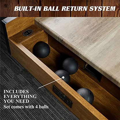 Barrington Roll and Score Multiple Styles Roll & Score Classic Arcade Game Collection, Durable & Stylish Designs with Game Balls, Perfect for Family Game Rooms - style: 10 Ft Tan & Brown