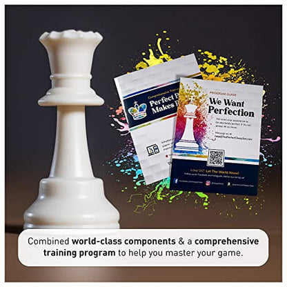 MegaChess Staunton Triple Weighted Chess Set - 3.8" King, 2 Boards, 34 Pieces, Over 2 lbs, Ages 8+ - size: Classic Heavyweight Edition