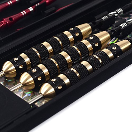 CUESOUL 20/21/22/23/26 Grams Steel Tip Darts - Black Coating Brass Barrels - color: F1201-23g