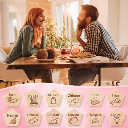 3 PCS Dice Set for Couples, Stocking Stuffers Gifts for Her Him, Anniversary Day Food Decision Dice Couple Gifts Girlfriend Boyfriend for Adults Valentines Birthday Wedding Food Dice - style: 3pc