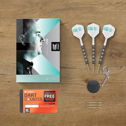 Target Darts Rob Cross 95K Soft Tip 95% Tungsten Dart Set, 18G | Voltage Player-Edition Darts Set with Pixel Tips, K-Flex Flights, Soft Tip Electronic Darts Set