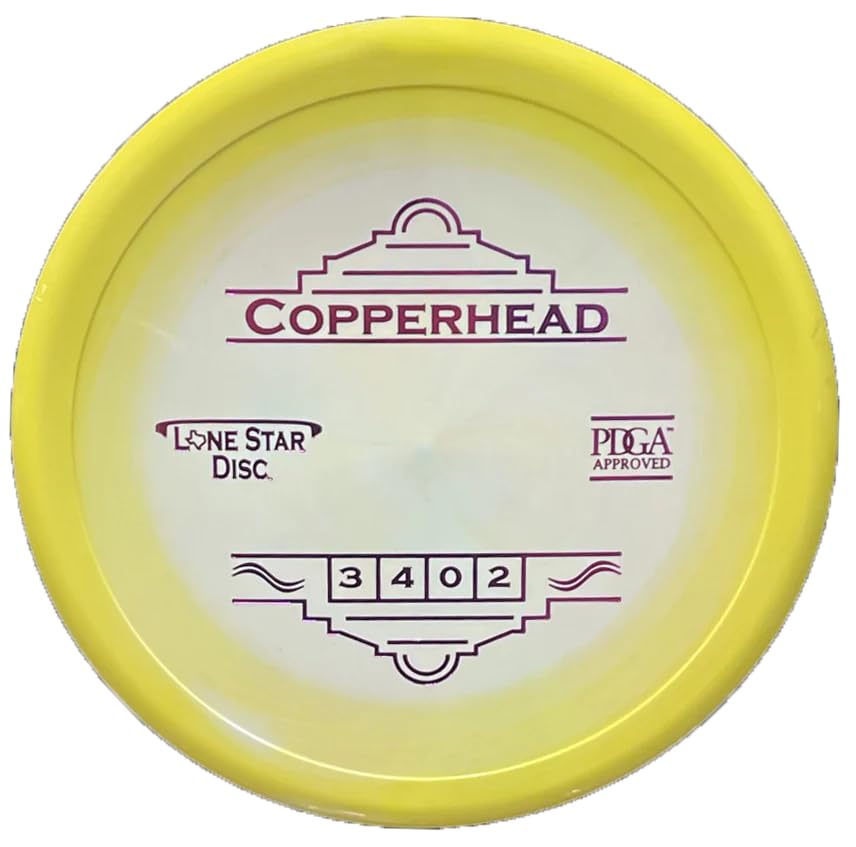 Lone Star Disc Alpha Copperhead | Slightly Overstable Disc Golf Approach Disc | Durable & Smooth Premium Plastic | Great Driving Putter | Colors May Vary - color: 170g+ (Stock Stamp)