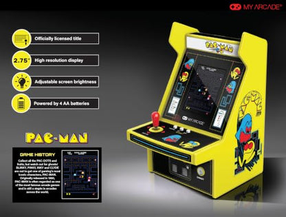 My Arcade Pac-Man Micro Player Pro: 6.75" Handheld Retro Games, Arcade Classics - style: Pac Man