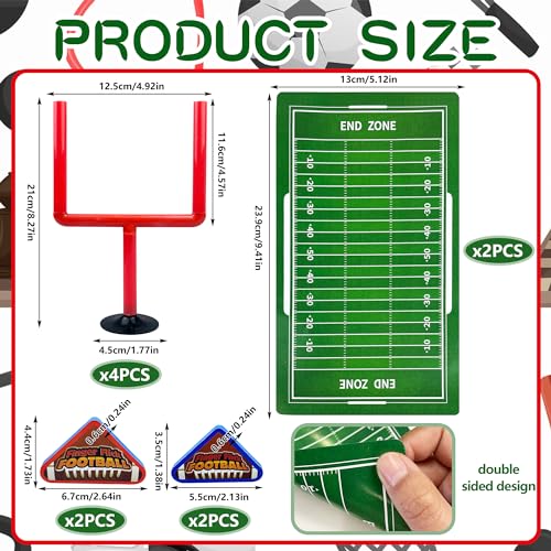 10 PCS Colors Mini Flick Football Games Mini Table Top Sports Games - color: Red