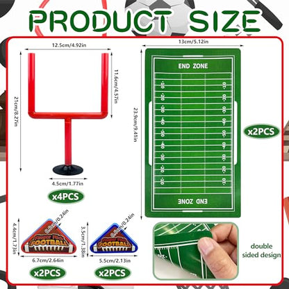 10 PCS Colors Mini Flick Football Games Mini Table Top Sports Games - color: Red