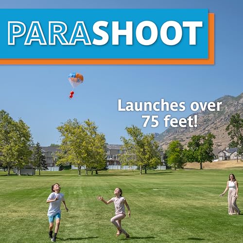 Djubi Parashoot, Best Gifts for Kids and 8 & Up - Slingshot Flying Parachute Outdoor Beach, Lawn, & Tailgating Family Game - Toys Gifts for 8 9 10 11 12 13 Year Old