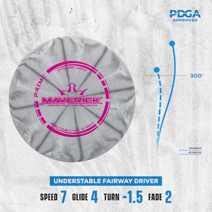 Dynamic Discs Prime Burst 6 Disc Golf Set | Includes Putter, 2X Midrange, 2X Fairway & Driver | Disc Golf Accessories for Beginners | 170-176g | Beginner Pack for Amateurs - size: 6 Pack