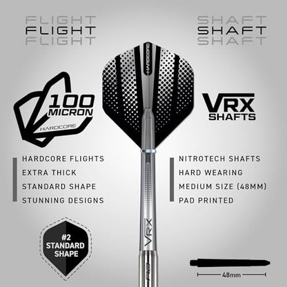 RED DRAGON Darts - Rebel | Recon | Ascend | Paradym | Wolf - Professional Soft Tip Darts - Includes Dart Flights and Shafts - size: Standard