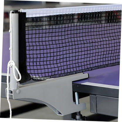 KOMBIUDA Retractable Table Tennis Net with Sturdy Grip Holder Portable Black Design for Training and Matches Suitable for Adults and Boy Girl Versatile Use at Home Outdoors