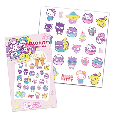 Hello Kitty Bowling Games Activities Bundle for Toddlers, Kids - 4 Pc Hello Kitty Bowling Set with Stickers, Tattoos, and More | Hello Kitty Playset