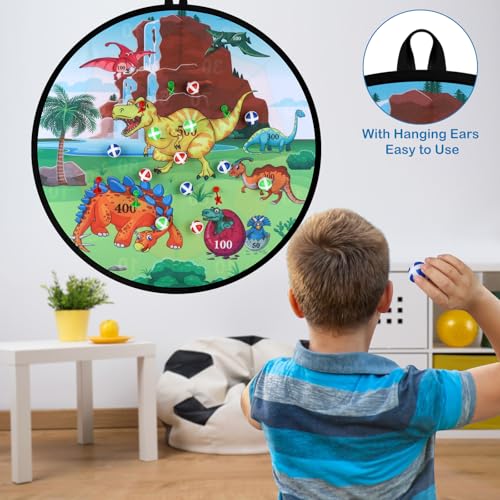 Accmor 29" Large Dart Board for Kids, Kids Dart Board with Sticky Balls, Backyard Indoor Outdoor Games Birthday Gifts for 3 4 5 6 7 8 9 10 11 12 Year Old Boys Girls